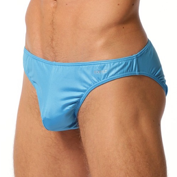 2XIST SLIQ HIP BRIEF MALIBU BLUE - Picture 1 of 4
